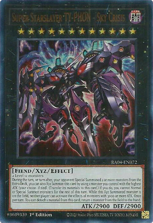 Super Starslayer TY-PHON - Sky Crisis [RA04-EN072] Ultra Rare Yu-Gi-Oh!