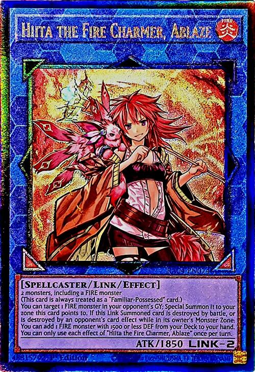 Hiita the Fire Charmer, Ablaze [RA04-EN074] Prismatic Ultimate Rare Yu-Gi-Oh!