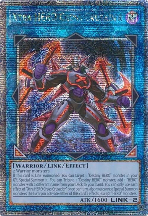 Xtra HERO Cross Crusader [RA04-EN076] Quarter Century Secret Rare Yu-Gi-Oh!