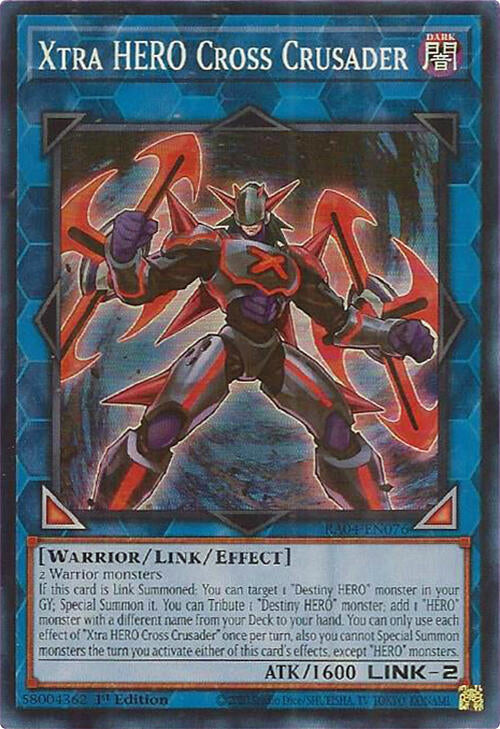 Xtra HERO Cross Crusader [RA04-EN076] Super Rare Yu-Gi-Oh!