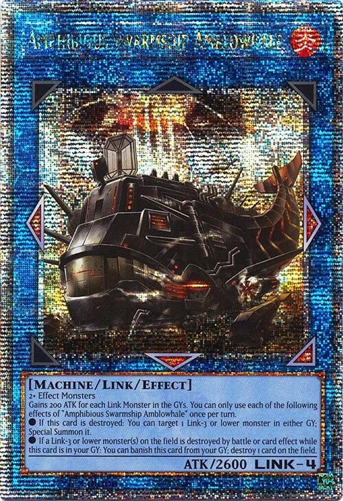 Amphibious Swarmship Amblowhale [RA04-EN077] Quarter Century Secret Rare Yu-Gi-Oh!