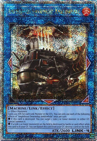 Amphibious Swarmship Amblowhale [RA04-EN077] Quarter Century Secret Rare Yu-Gi-Oh!