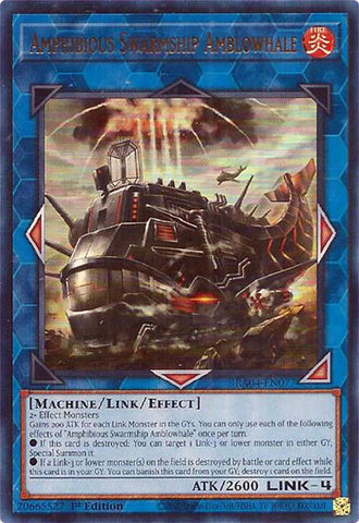 Amphibious Swarmship Amblowhale [RA04-EN077] Ultra Rare Yu-Gi-Oh!