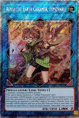 Aussa the Earth Charmer, Immovable [RA04-EN078] Platinum Secret Rare Yu-Gi-Oh!