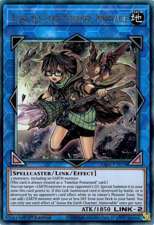Aussa the Earth Charmer, Immovable [RA04-EN078] Prismatic Ultimate Rare Yu-Gi-Oh!