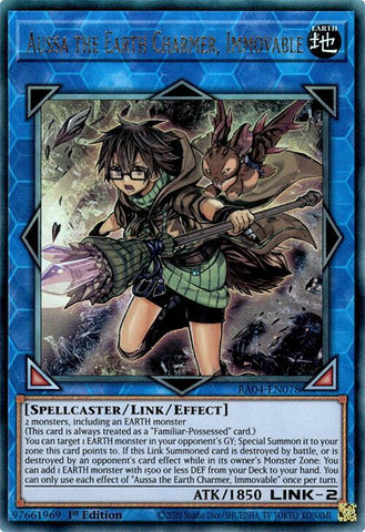 Aussa the Earth Charmer, Immovable [RA04-EN078] Prismatic Ultimate Rare Yu-Gi-Oh!
