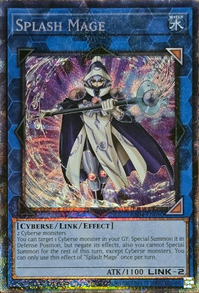 Splash Mage [RA04-EN080] Prismatic Collector's Rare Yu-Gi-Oh!