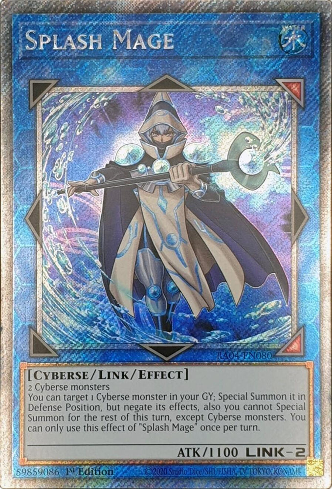 Splash Mage [RA04-EN080] Platinum Secret Rare Yu-Gi-Oh!
