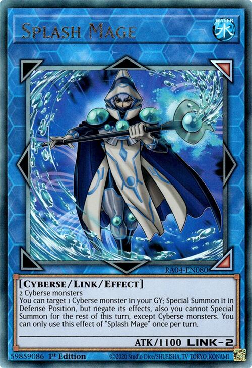 Splash Mage [RA04-EN080] Prismatic Ultimate Rare Yu-Gi-Oh!