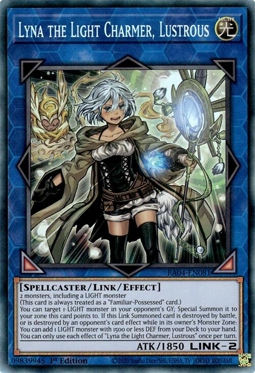Lyna the Light Charmer, Lustrous [RA04-EN081] Prismatic Collector's Rare Yu-Gi-Oh!