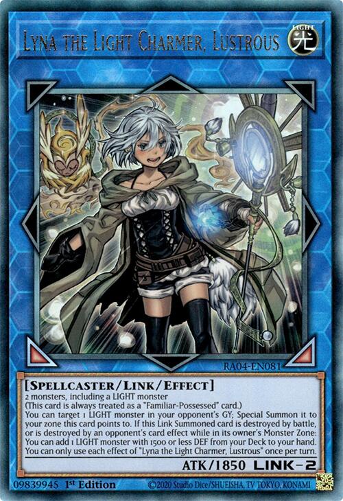 Lyna the Light Charmer, Lustrous [RA04-EN081] Prismatic Ultimate Rare Yu-Gi-Oh!