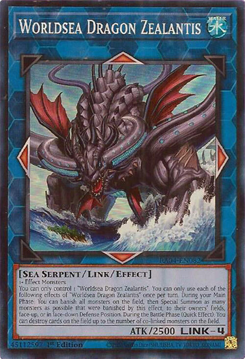 Worldsea Dragon Zealantis [RA04-EN082] Super Rare Yu-Gi-Oh!
