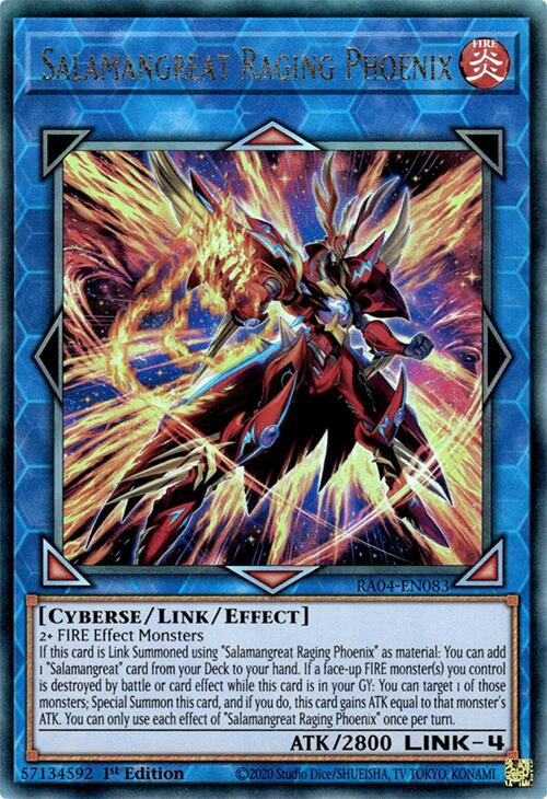 Salamangreat Raging Phoenix [RA04-EN083] Prismatic Ultimate Rare Yu-Gi-Oh!