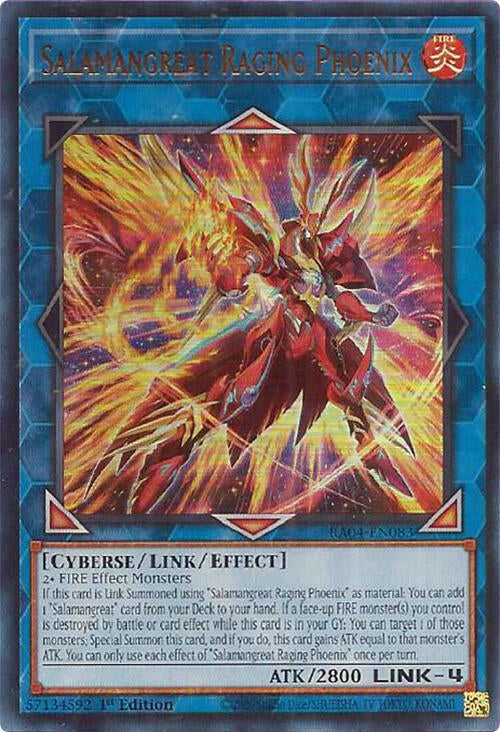 Salamangreat Raging Phoenix [RA04-EN083] Ultra Rare Yu-Gi-Oh!