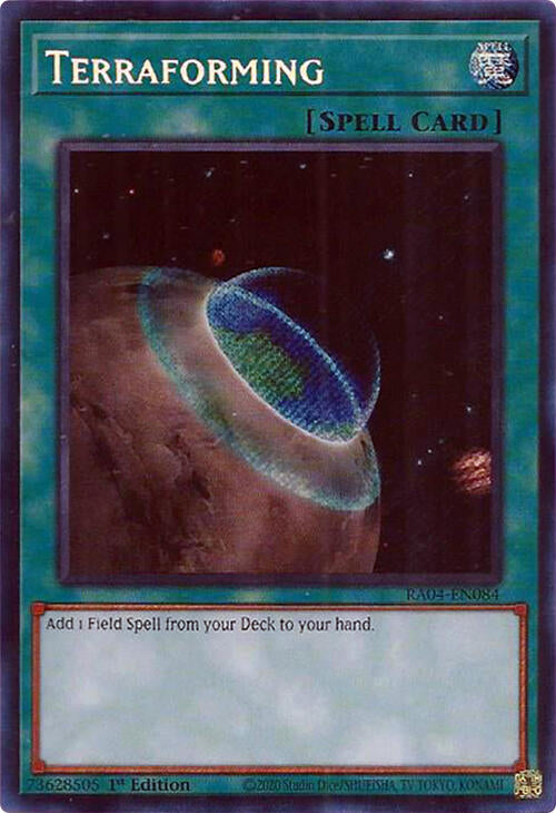 Terraforming [RA04-EN084] Secret Rare Yu-Gi-Oh!
