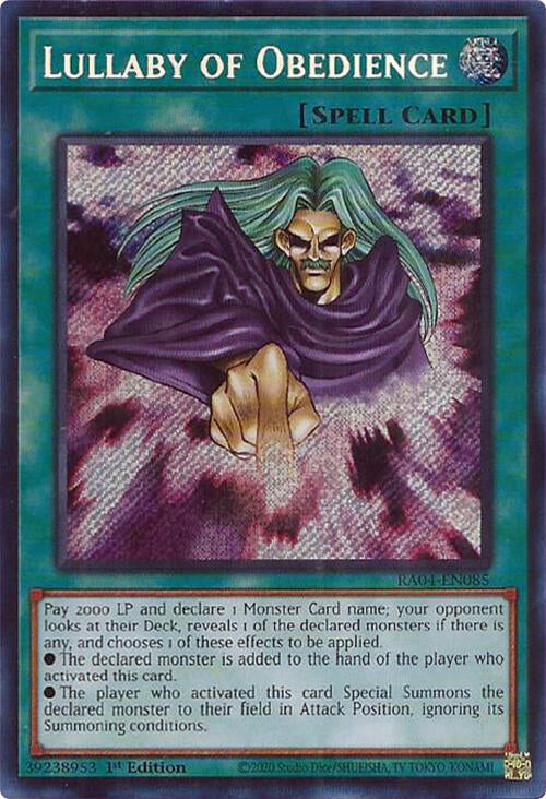 Lullaby of Obedience [RA04-EN085] Secret Rare Yu-Gi-Oh!