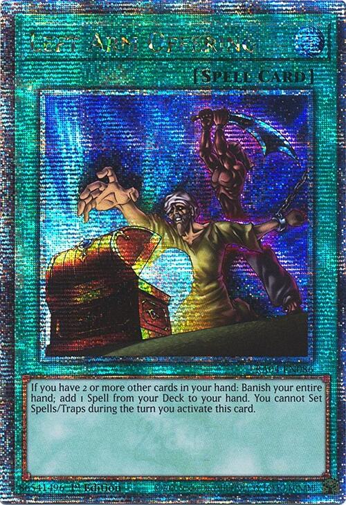 Left Arm Offering [RA04-EN086] Quarter Century Secret Rare Yu-Gi-Oh!