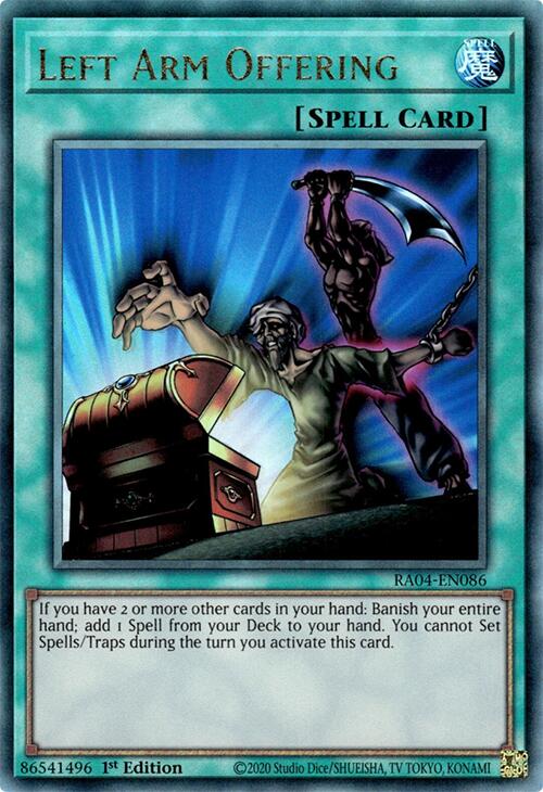 Left Arm Offering [RA04-EN086] Prismatic Ultimate Rare Yu-Gi-Oh!