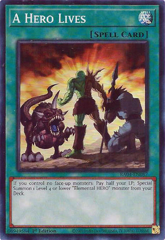 A Hero Lives [RA04-EN087] Super Rare Yu-Gi-Oh!
