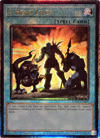 A Hero Lives [RA04-EN087] Prismatic Ultimate Rare Yu-Gi-Oh!