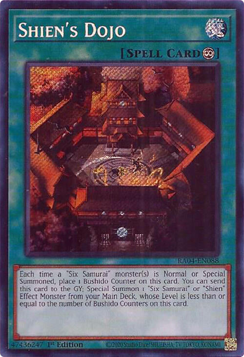 Shien's Dojo [RA04-EN088] Secret Rare Yu-Gi-Oh!