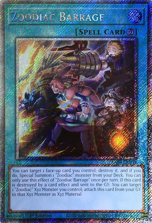 Zoodiac Barrage [RA04-EN091] Platinum Secret Rare Yu-Gi-Oh!