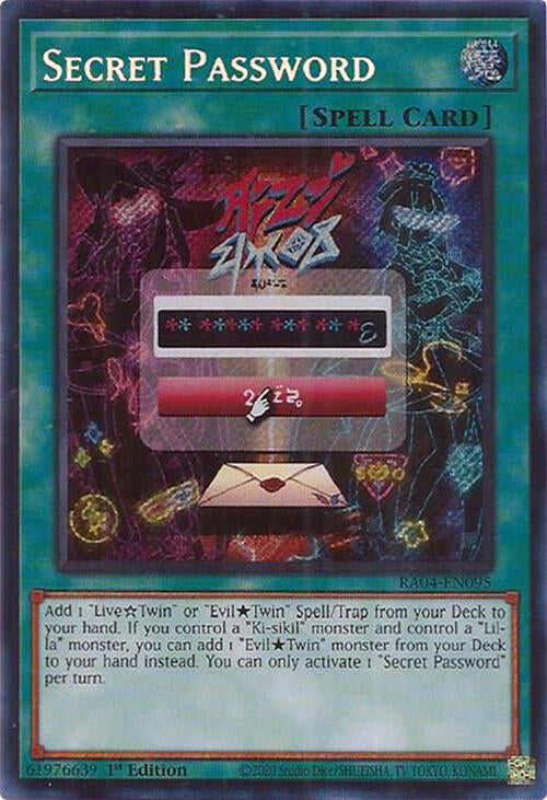 Secret Password [RA04-EN095] Secret Rare Yu-Gi-Oh!