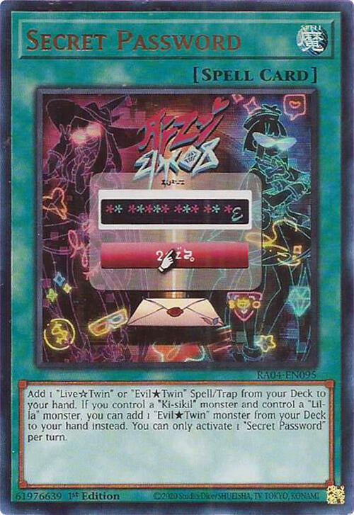 Secret Password [RA04-EN095] Ultra Rare Yu-Gi-Oh!