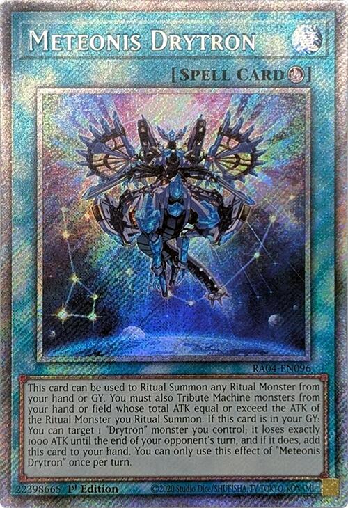 Meteonis Drytron [RA04-EN096] Platinum Secret Rare Yu-Gi-Oh!