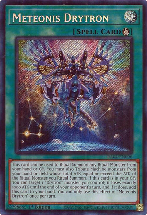 Meteonis Drytron [RA04-EN096] Secret Rare Yu-Gi-Oh!