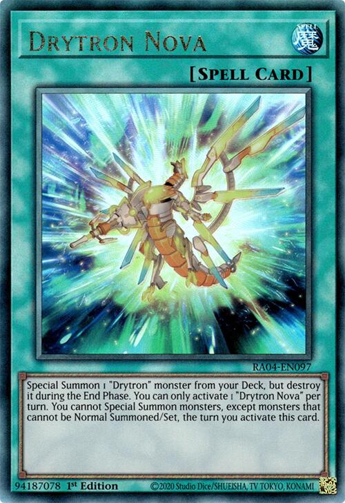 Drytron Nova [RA04-EN097] Prismatic Ultimate Rare Yu-Gi-Oh!