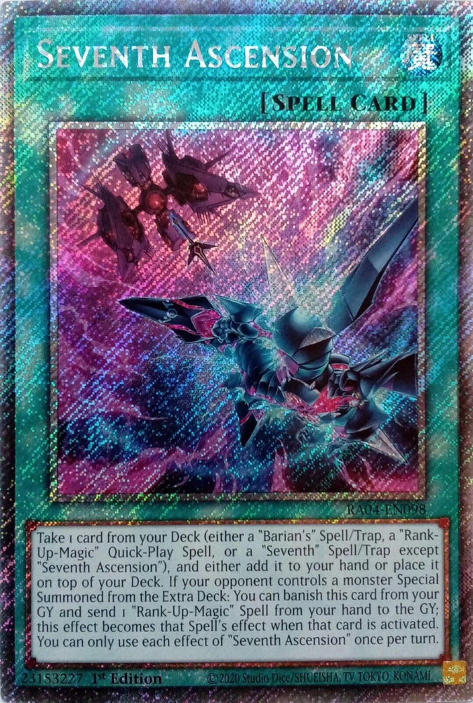 Seventh Ascension [RA04-EN098] Platinum Secret Rare Yu-Gi-Oh!