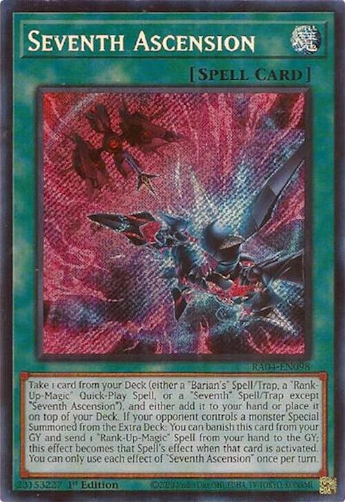 Seventh Ascension [RA04-EN098] Secret Rare Yu-Gi-Oh!
