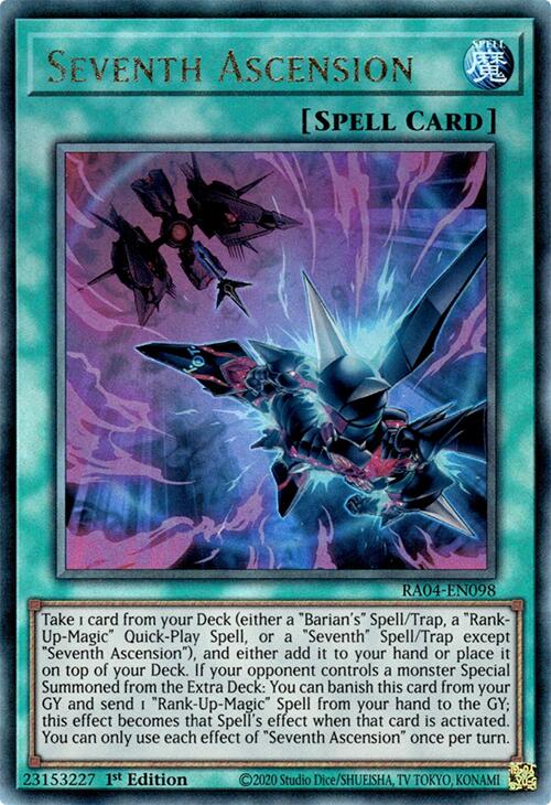 Seventh Ascension [RA04-EN098] Prismatic Ultimate Rare Yu-Gi-Oh!
