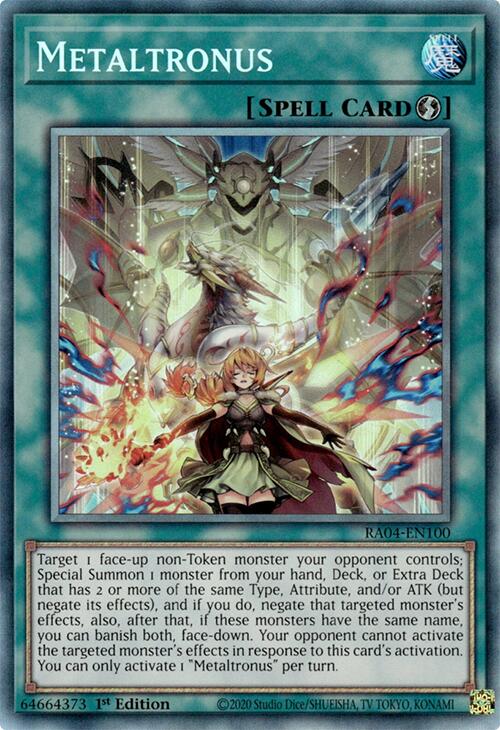 Metaltronus [RA04-EN100] Prismatic Collector's Rare Yu-Gi-Oh!