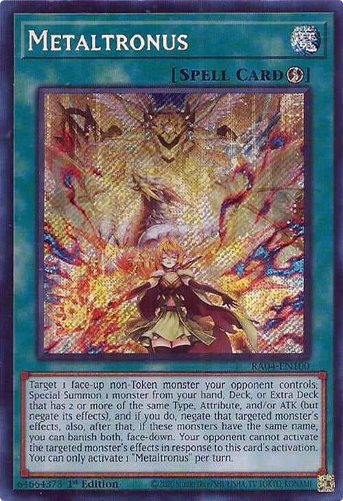 Metaltronus [RA04-EN100] Secret Rare Yu-Gi-Oh!