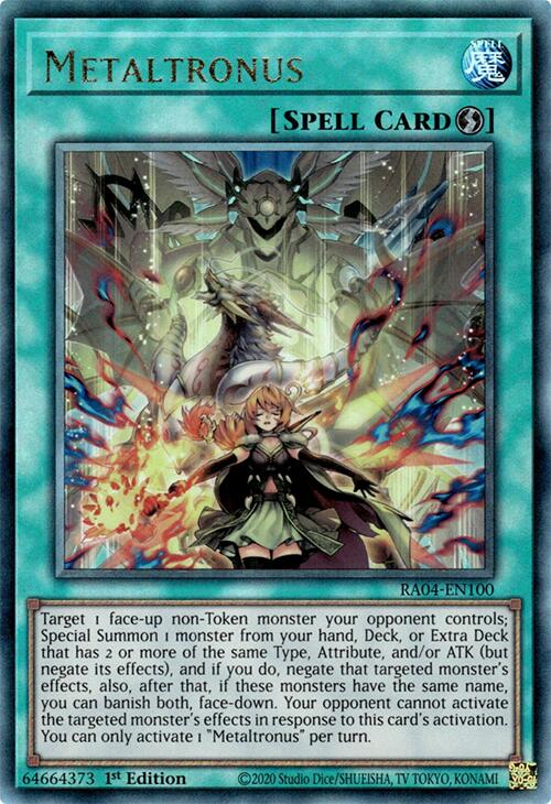 Metaltronus [RA04-EN100] Prismatic Ultimate Rare Yu-Gi-Oh!