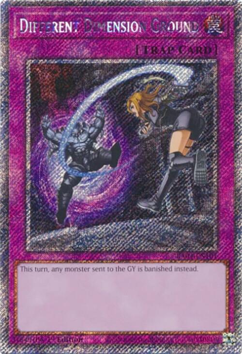 Different Dimension Ground [RA04-EN101] Platinum Secret Rare Yu-Gi-Oh!