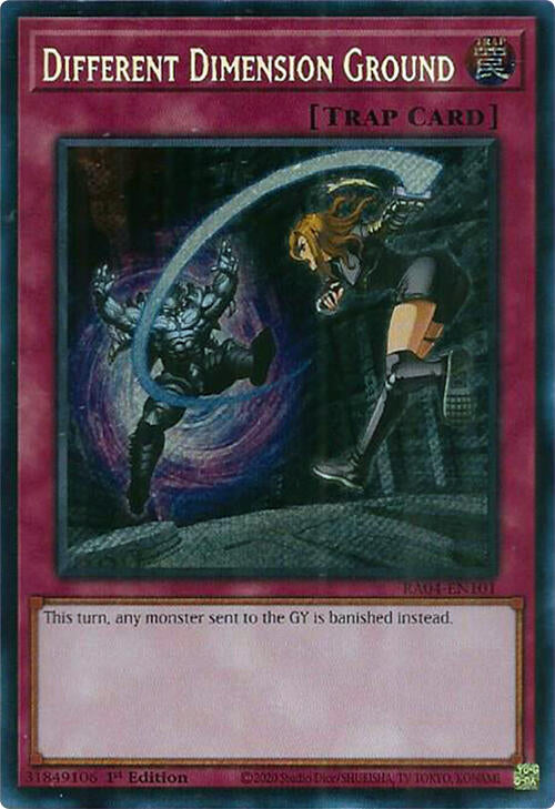 Different Dimension Ground [RA04-EN101] Secret Rare Yu-Gi-Oh!