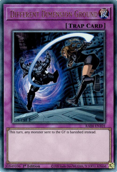 Different Dimension Ground [RA04-EN101] Prismatic Ultimate Rare Yu-Gi-Oh!