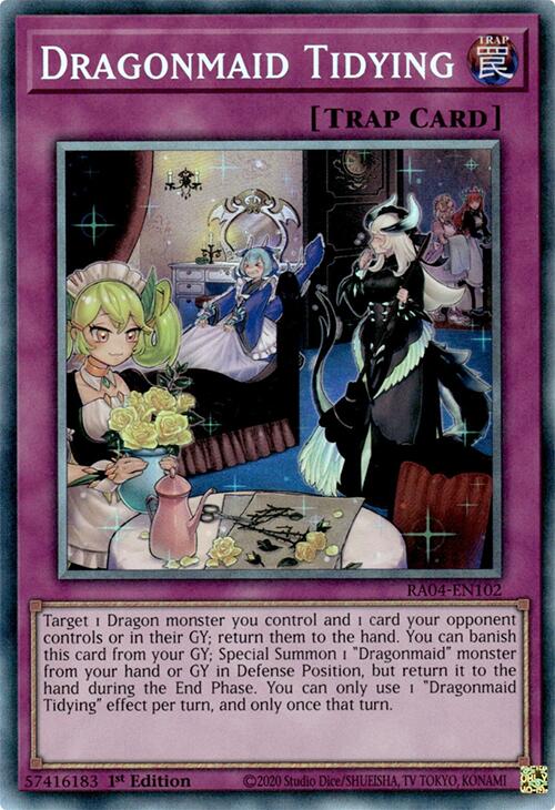 Dragonmaid Tidying [RA04-EN102] Prismatic Collector's Rare Yu-Gi-Oh!