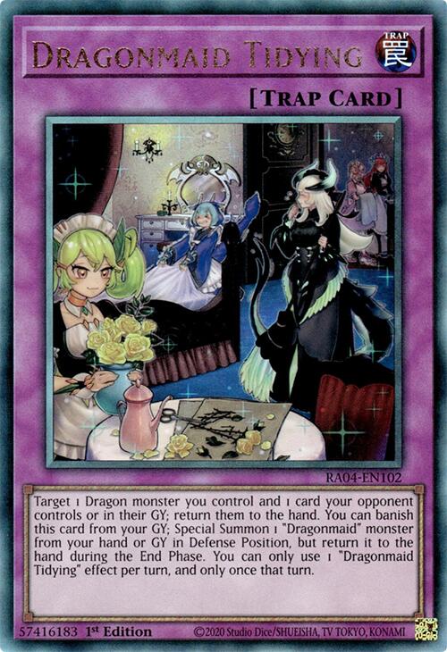 Dragonmaid Tidying [RA04-EN102] Prismatic Ultimate Rare Yu-Gi-Oh!