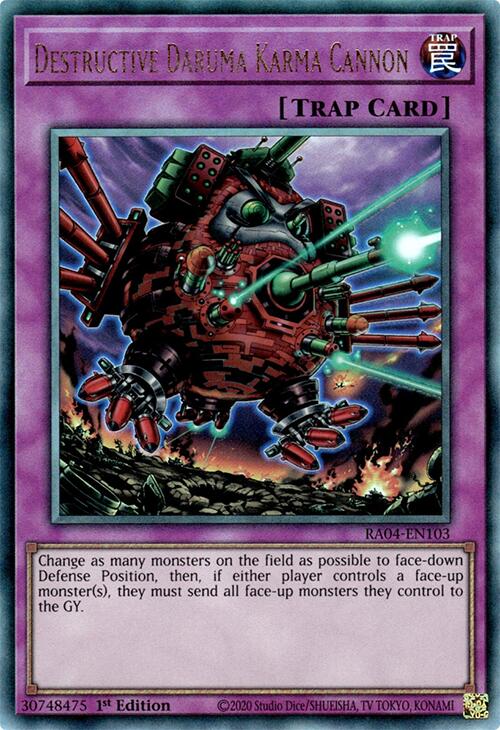 Destructive Daruma Karma Cannon [RA04-EN103] Prismatic Ultimate Rare Yu-Gi-Oh!