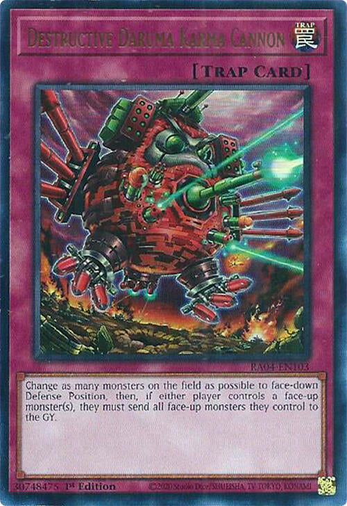 Destructive Daruma Karma Cannon [RA04-EN103] Ultra Rare Yu-Gi-Oh!