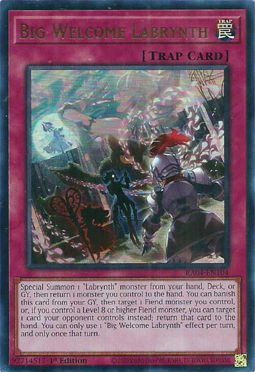 Big Welcome Labrynth [RA04-EN104] Ultra Rare Yu-Gi-Oh!