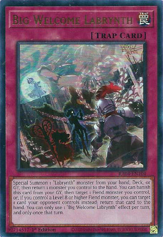 Big Welcome Labrynth [RA04-EN104] Ultra Rare Yu-Gi-Oh!