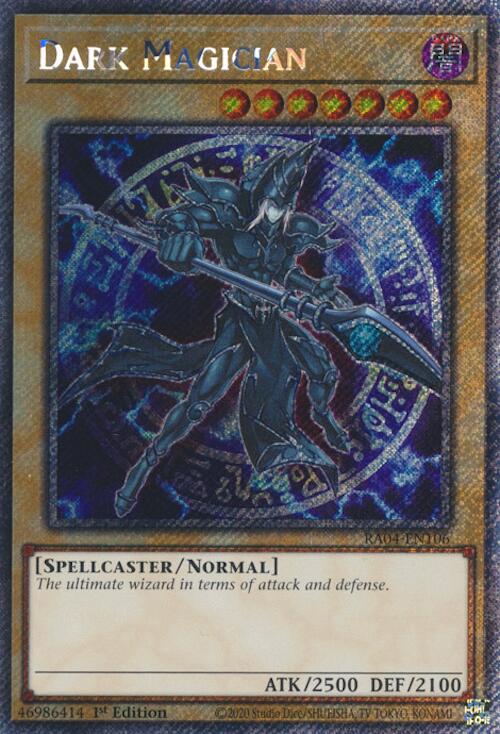 Dark Magician (7th Art) [RA04-EN106] Platinum Secret Rare Yu-Gi-Oh!