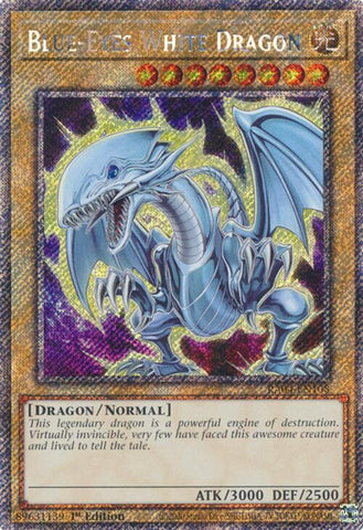 Blue-Eyes White Dragon (7th Art) [RA04-EN108] Platinum Secret Rare Yu-Gi-Oh!
