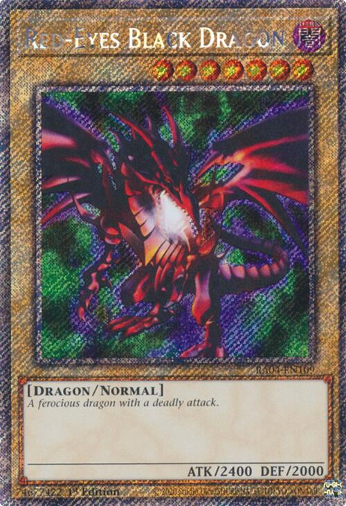 Red-Eyes Black Dragon (4th Art) [RA04-EN109] Platinum Secret Rare Yu-Gi-Oh!