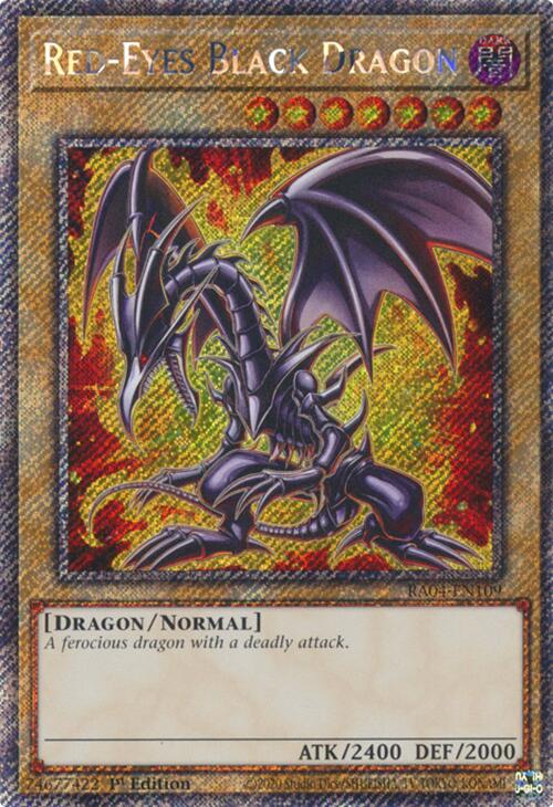 Red-Eyes Black Dragon (7th Art) [RA04-EN109] Platinum Secret Rare Yu-Gi-Oh!
